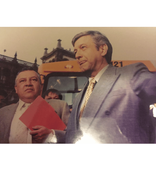 Rafael Marín Mollinedo con Andres Manuel Lopez Obrador